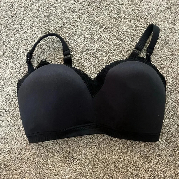 Paramour Marvelous Peggy Full Figure Side-Smoother Bra 38DDD 38F Black‎ 905004 - Picture 1 of 12